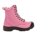 Bottes de sécurité 8″ à Cap d’Acier pour Femmes (Rose)   