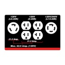 Génératrice à essence à démarreur électrique, 10000 W de surtension, 7500 W nominale, 120 V/240 V, Réservoir de 25 L
