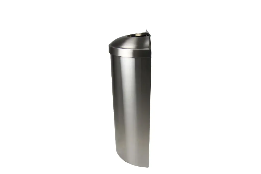Frost code 312-S Stainless Steel Waste Receptacle Side View.webp