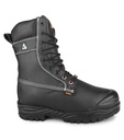 Kimberlite, Bottes de travail 9'' en cuir. Protection métatars (Noir)