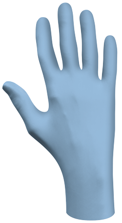 N-Dex Plus Gants jetables en nitrile bleu 8 mil 9.5" non-poudrés petit 50 /Bte