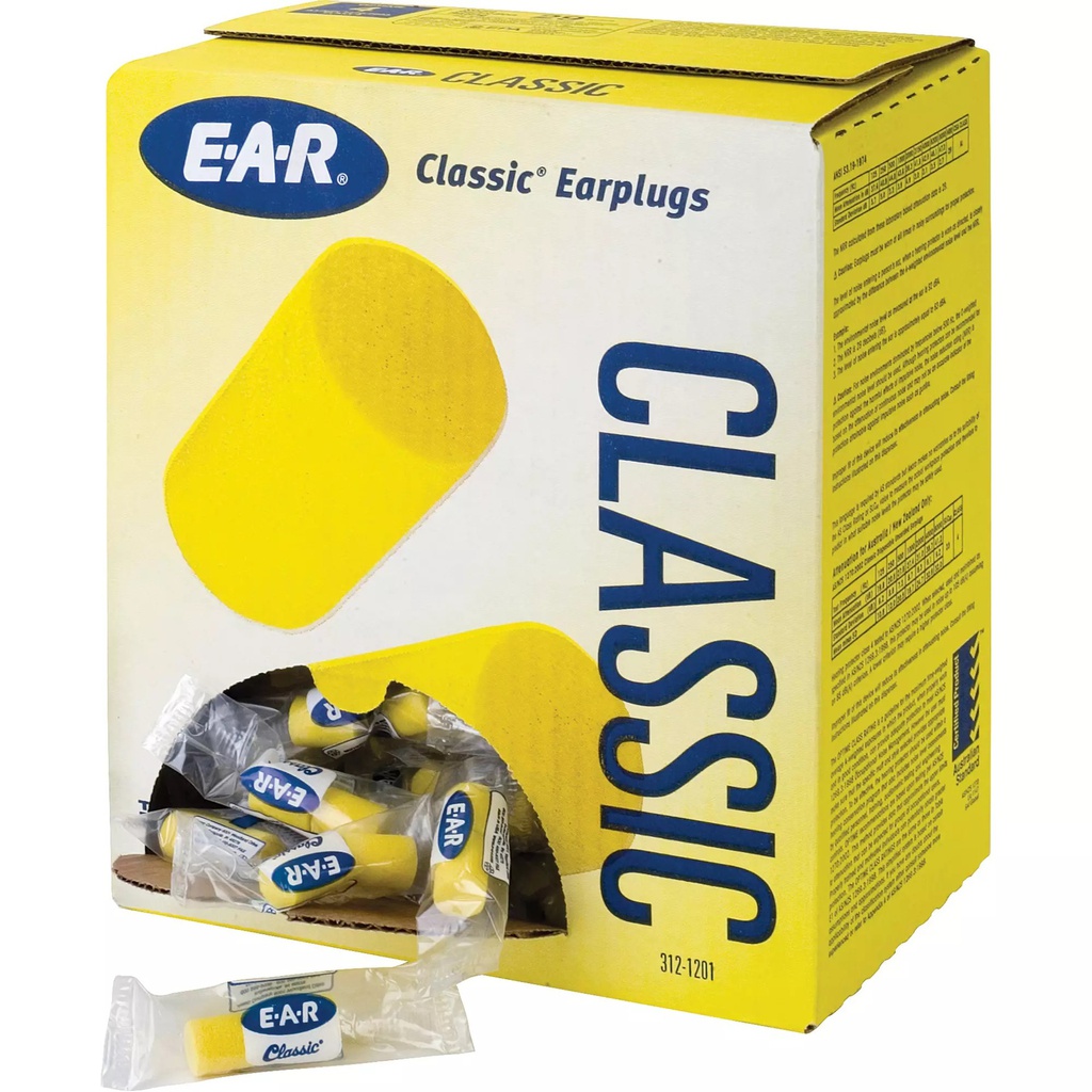 E-A-R Classic Bouchons d'oreille sans cordon NRR 29 dB 200 paires /Bte
