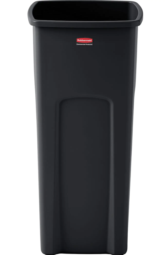 Untouchable Contenant carré 16.5" x 15.5" x 30.9" 23 gal. / 87.1 L noir