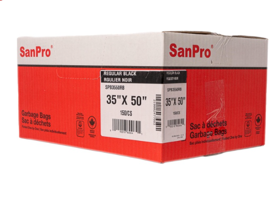 Sacs à déchets SanPro® 35X50 régulier noir 150/Cs