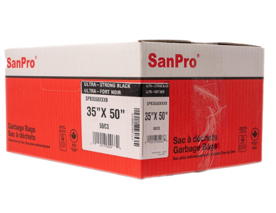 Sacs à déchets SanPro® 35X50 ultra-fort noir 50/Cs