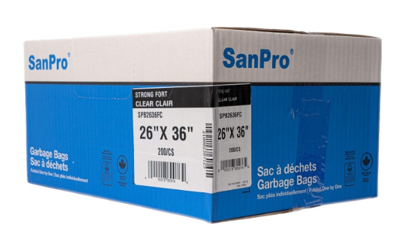 Sacs à déchets SanPro® 26X36 fort clair 200/Cs