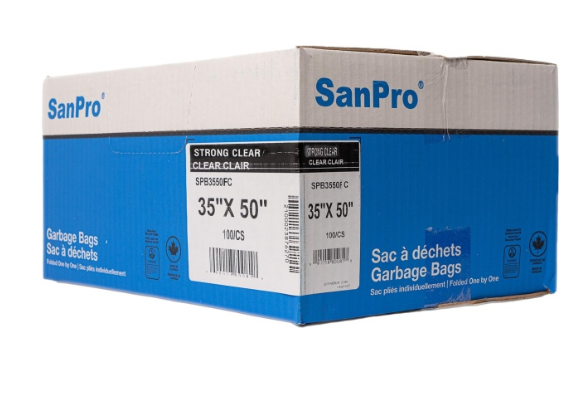 Sacs à déchets SanPro® 35X50 fort clair 125/Cs