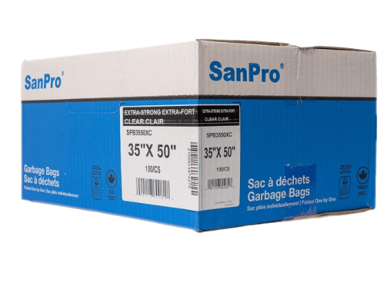 Sacs à déchets SanPro®  35X50 extra-fort clair 100/Cs
