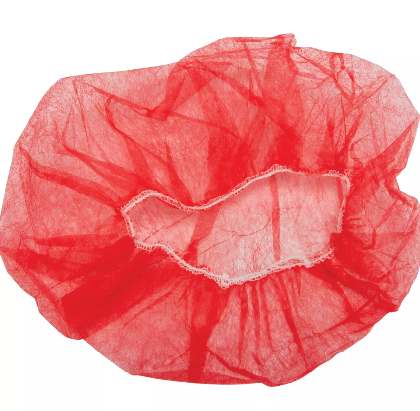 BONNETS BOUFFANT 21" POLYPROPYLENE ROUGE 100/PQT