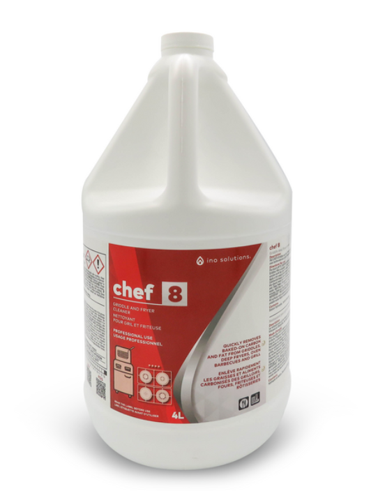INO CHEF 8 NETTOYANT POUR GRIL ET FRITEUSE 4 L