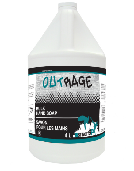 OUTRAGE SAVON A MAINS ROSE 4 L