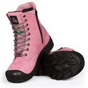 Women’s steel toe safety boots 8″ height (Pink)