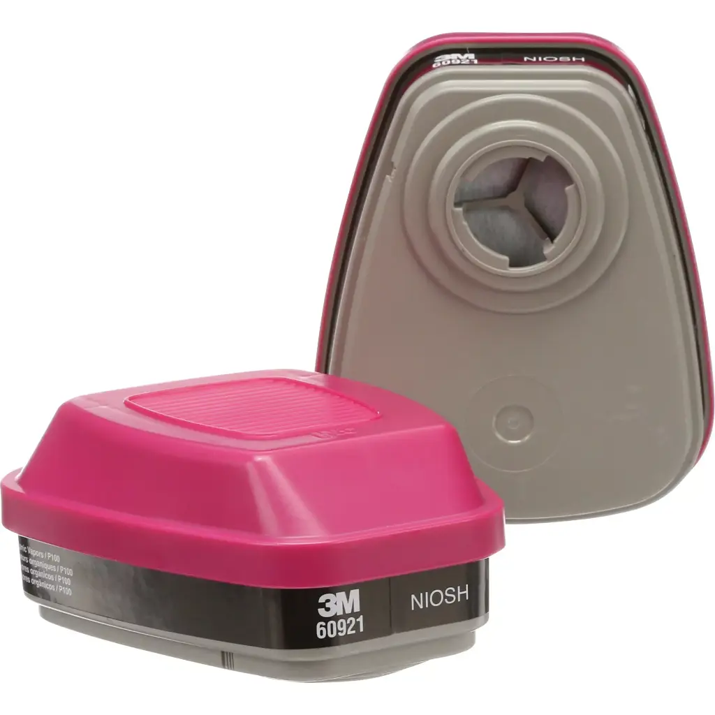 6000 Series Respirator Cartridges, Gas/Vapour Cartridge, Organic Vapour/P100