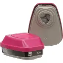6000 Series Respirator Cartridges, Gas/Vapour Cartridge, Organic Vapour/P100