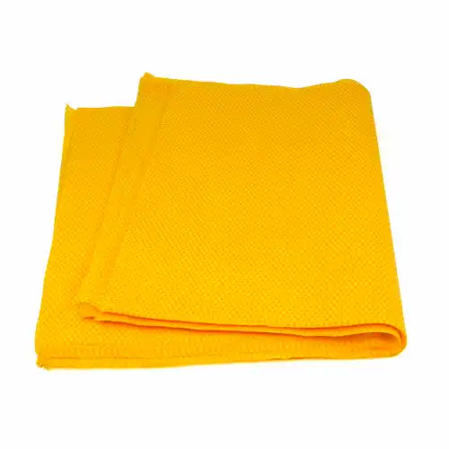 TaskBrand DSH Mineral Oil Treated Flat Dust Cloth, 24"x24", Yellow
