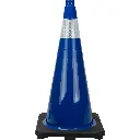 Premium Traffic Cone, 28", Blue, 4" Reflective Collar(s)