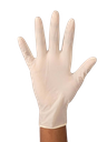 Vibrant Gants jetables en latex beige micro-texturé 5.5 mil sans poudre grand 100/Bte