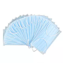 Masque jetable éventail bleus avec élastiques "earloop" 50/bte