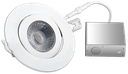ENCASTRE DEL MINCE ORIENTABLE 4" 10W 750LM 4000K BLANC