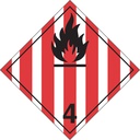 TDG Placard Flammable solids vinyl