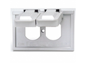 COUVERCLE EXTERIEUR EN ACIER PR RECEPTACLE DUPLEX