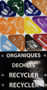 ENSEMBLE D'ETIQUETTES DE RECYCLAGE