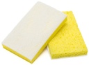 Sponges with white scouring pad 6.25" x 3.18" x 0.88" 40/Cs