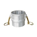 Cam & groove fitting type D 2" female with female NPT aluminum
