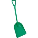 Pelle alimentaire monopièce en plastique vert lame de 14" x 17"