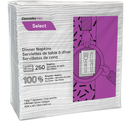 PRO SELECT SERVIETTES A DINER BLANCHES 1 EP PLI 1/8 12X250/CS