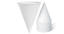 Verres coniques 4OZ en papier blanc 200/Pqt